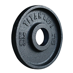 TITAN LIFE PRO Plate 2,5 Kg, Black